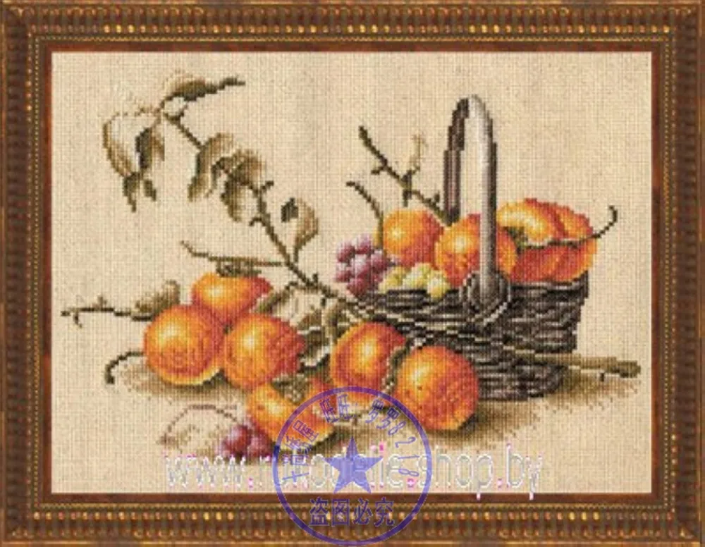

Needlework,DIY Cross Stitch,Sets For Embroidery kits,11CT&14CT,A basket of fruit
