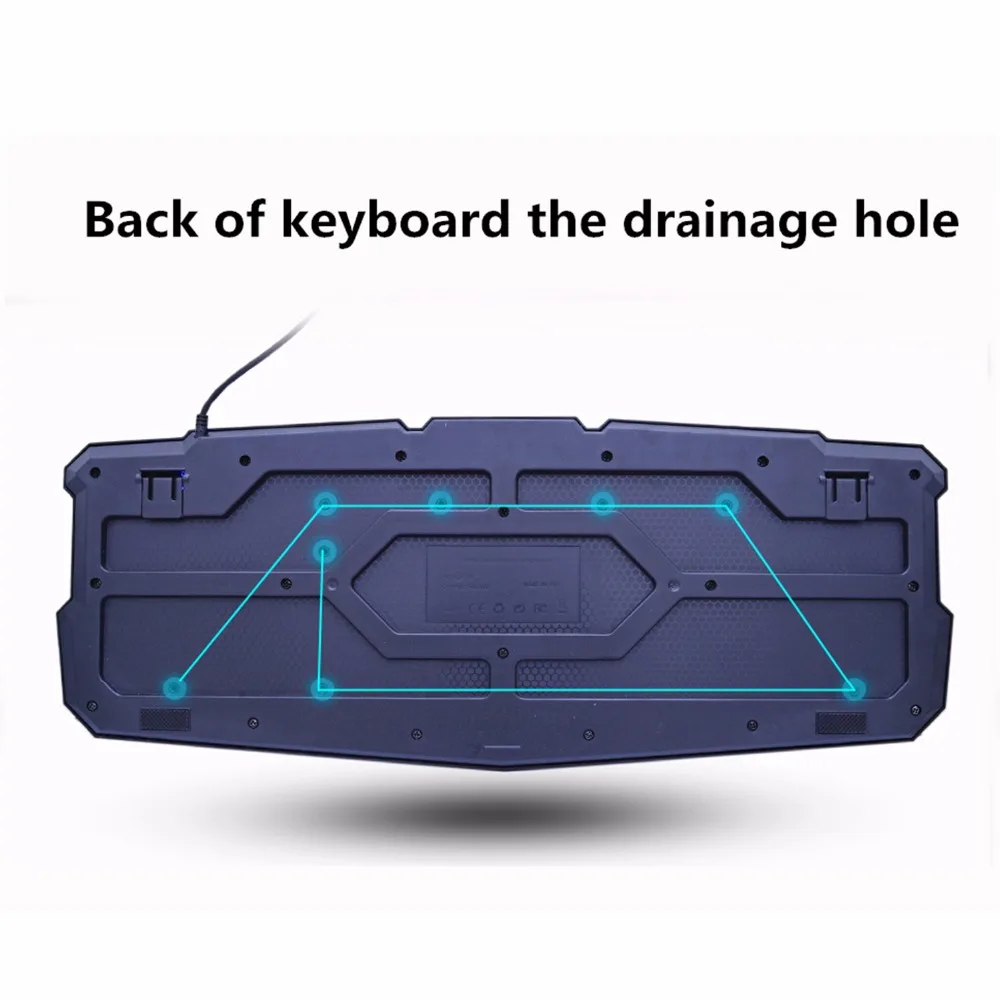 USB клавиатура M200 игровая Проводная с русской/английской светодиодный кладкой и