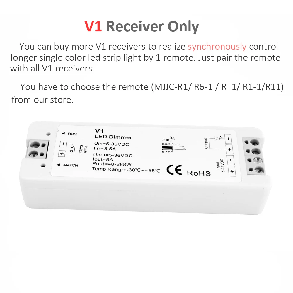 Светодиодный Усилитель мощности 12 В 24 ШИМ 2 4G RF беспроводной 5 36 Wi Fi диммер