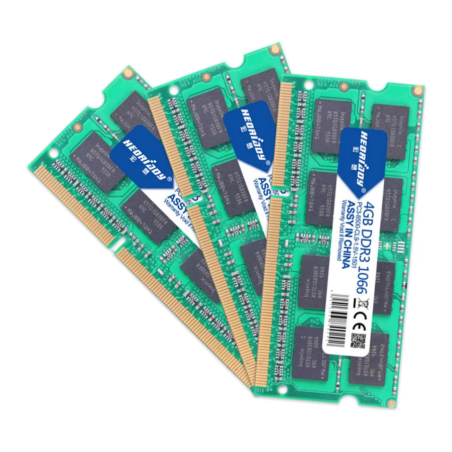 HEORIADY DDR3 ноутбук 4 Гб 1066 МГц Память Ram ноутбук память sodimm