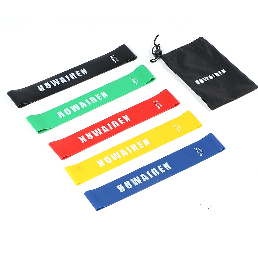 

Resistance Loop Bands, Exercise Bands, Set of 5 Natural Latex Fitness Bands for Workout and Physical Therapy, Pilates, Yoga