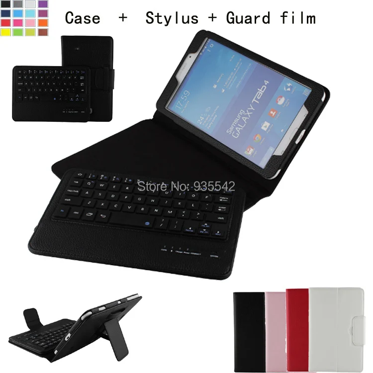

For Samsung Galaxy Tab 4 8.0 Inch T330 Tablet Detachable ABS Bluetooth Keyboard Portfolio Leather Ultra Slim Stand Case Cover