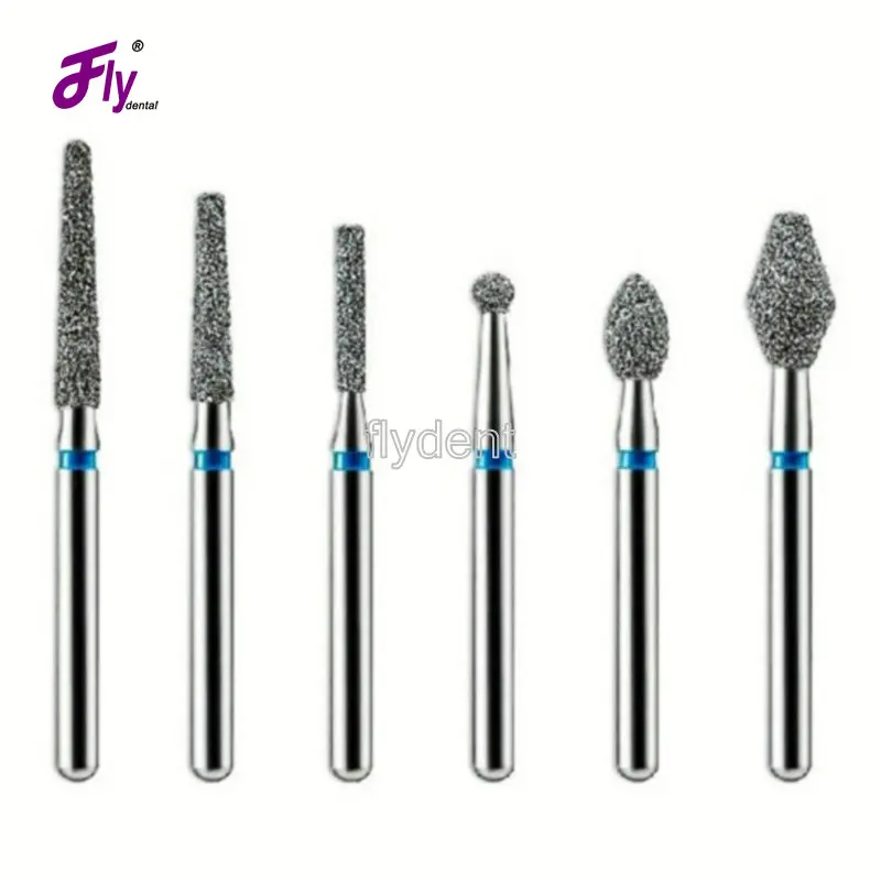 Dental diamond bur 100pcs lot dental materials polishing tools tooth preparation dental lab bur dental equipment