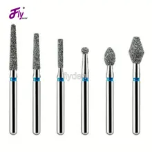 Dental diamond bur 100pcs/lot dental materials polishing tools tooth preparation dental lab bur dental equipment