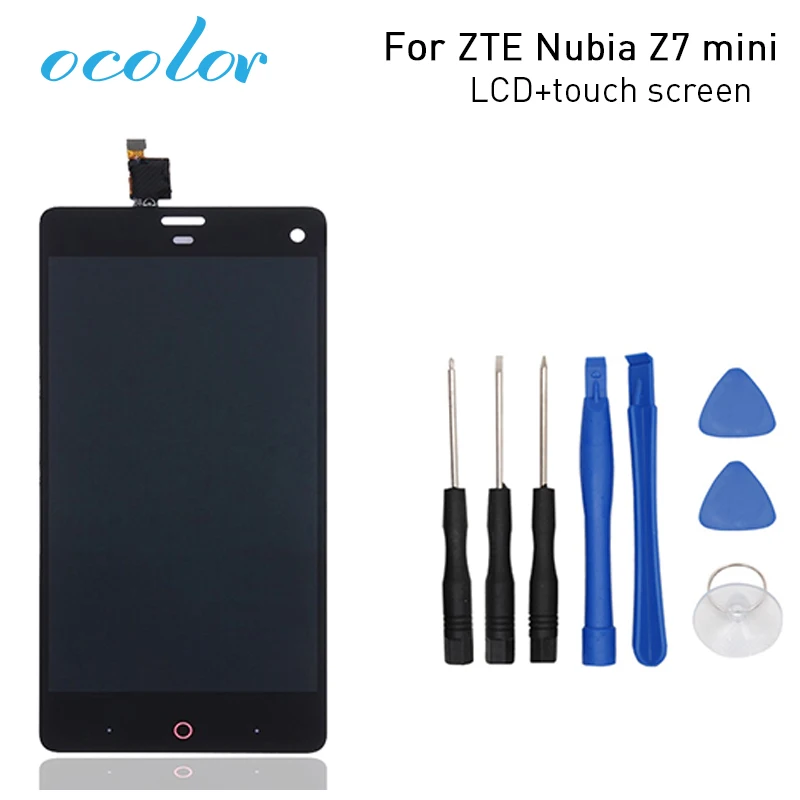 Ocolor для zte Nubia Z7 mini lcd и сенсорный экран в сборе Запчасти Mini NX507J телефон + инструмент
