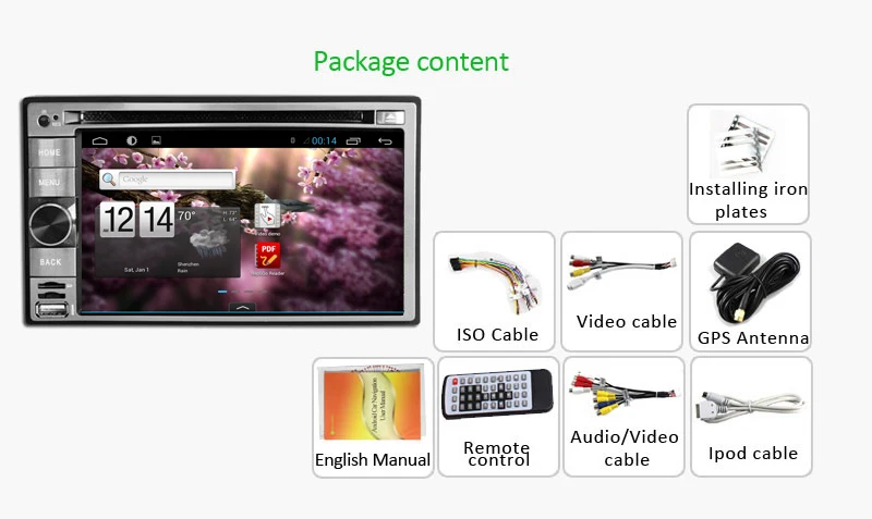4 ядра Android 5,1 автомобильный dvd 2din автомобильный DVD игрок двойной din стерео gps навигация автомобильное радио android 2din+ камера