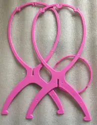 1 шт./лот розовый Пластик парик глава стенд Стабильный Прочный волос Дисплей парики держатель