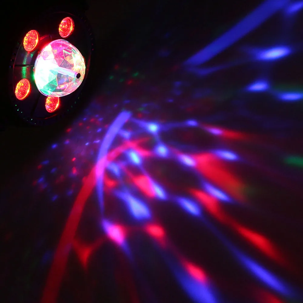 

9W Mini Magic Ball LED Stage Light AC85-265V Auto Rotating Stage Laser Light Indoor Entertainment Decoration for Party Birthday
