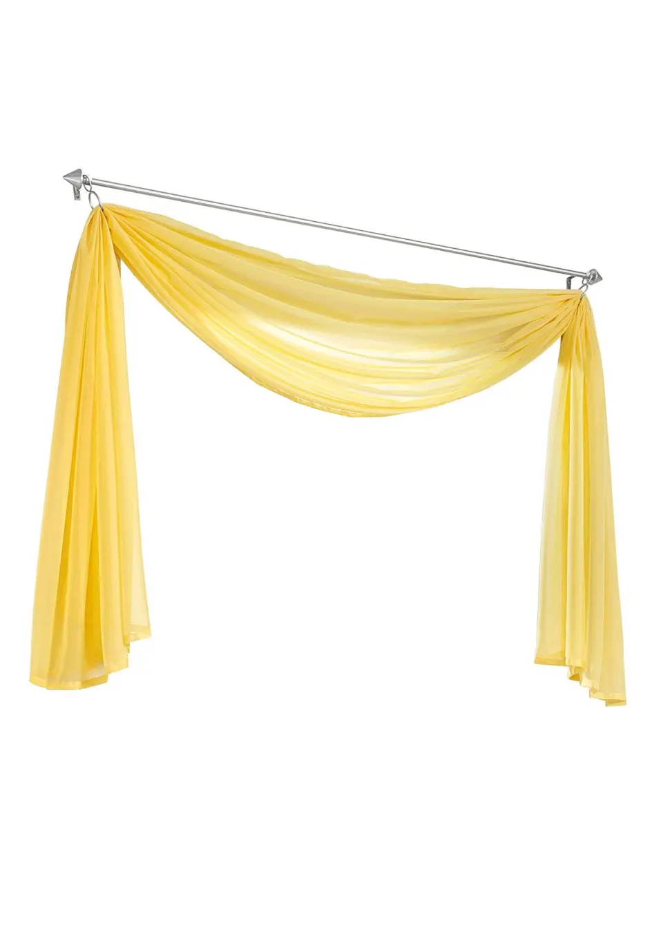 Высокое качество, многоцветная отвесная занавеска для оконной обработки, пелмет, тюль, шторы «сделай сам» для гостиной, спальни, водопад, водопад - Цвет: yellow