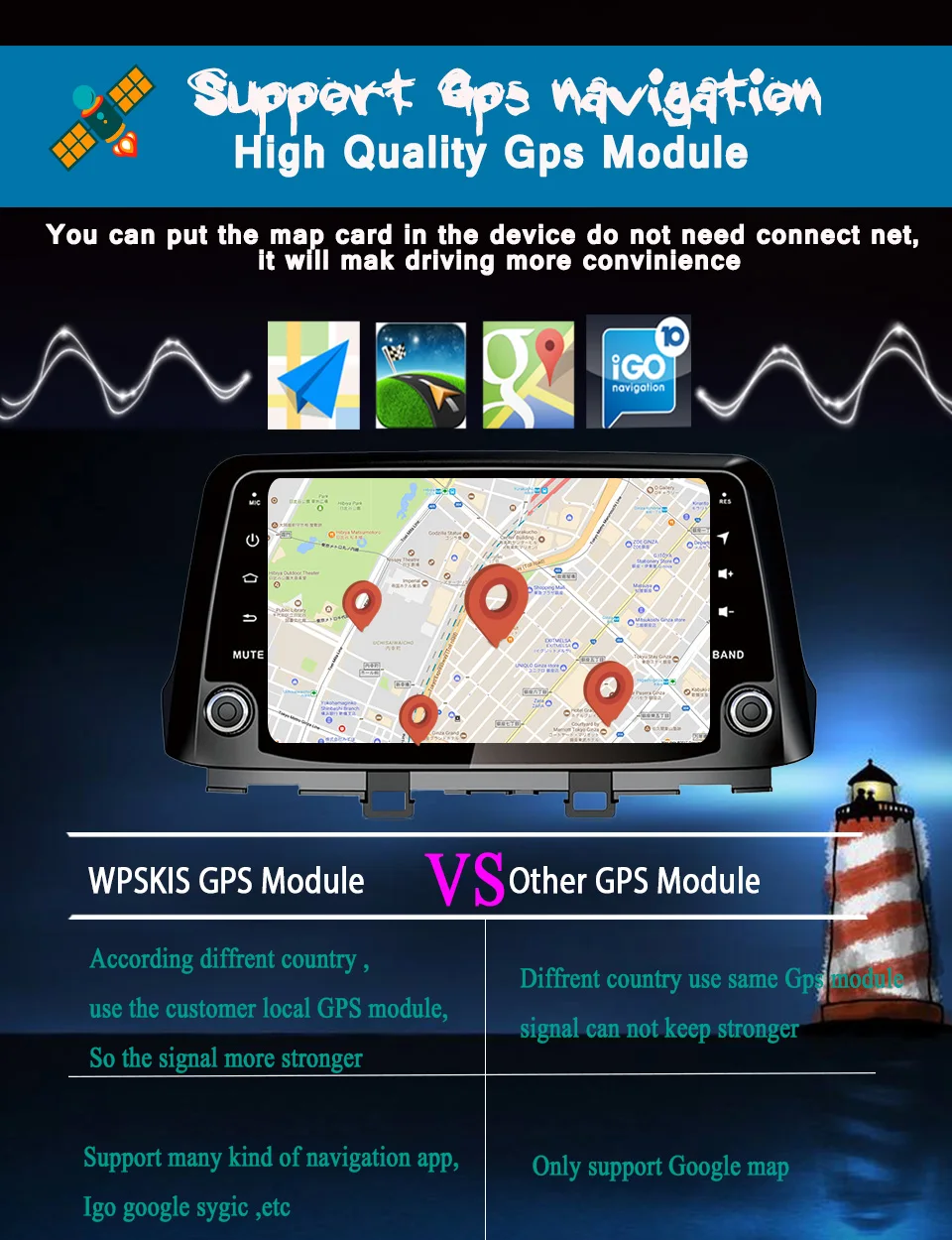 Best Auto Octa Core 4G+64G android 9.0 car Gps dvd for Hyundai Kona 2017 2018 Auto car radio video player gps navigation in dash 6