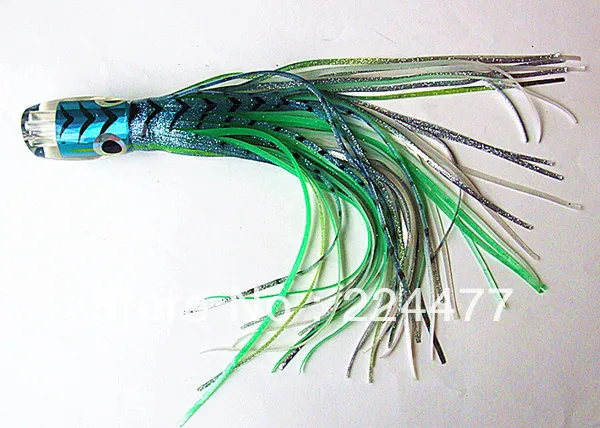 Equipamento de Pesca Jogo de Pesca ao Corrico Isca de Pesca do Mar Cabeça com Polvo 16 de Polegada Grande Octopus Saia Lure Isca Soft Resina