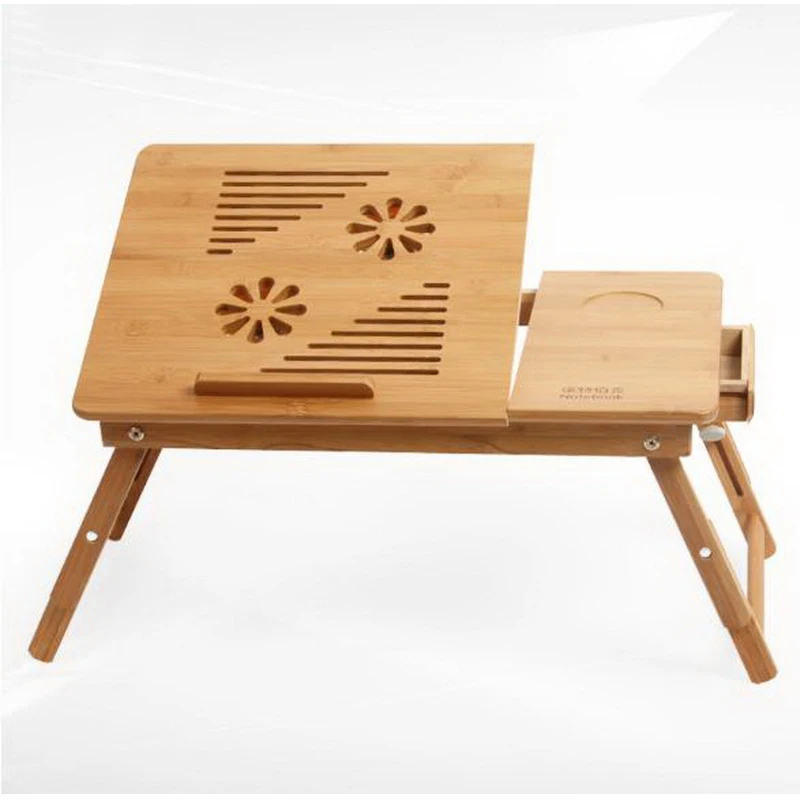 

250625/Computer desk bed with notebook stand modern simple floating window Nan bamboo folding college student learning table