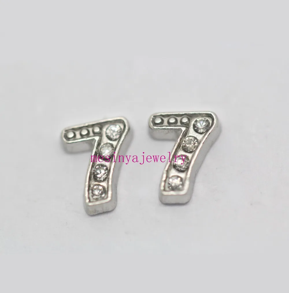 

10pcs number 7 floating charms for glass locket, FC-154