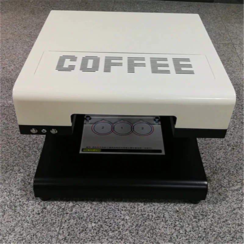  3D Digital Printer Machine Computer System Wireless Network Printer Interface Cappuccino Latte Coff