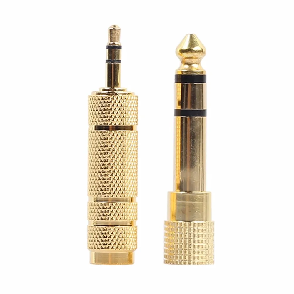 

6.35mm 1/4inch Male To 3.5mm 1/8inch Female Jack Adapter+3.5mm Male To 6.35mm Female Stereo Headphone Audio Adapter