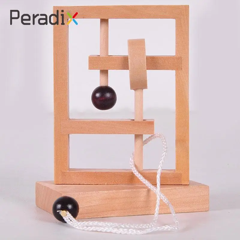 

2018 Toy for Kids Classic Wooden Brain Teaser String Puzzle Topology Game Toy Three-dimensional Space Solution Rope Gift Box