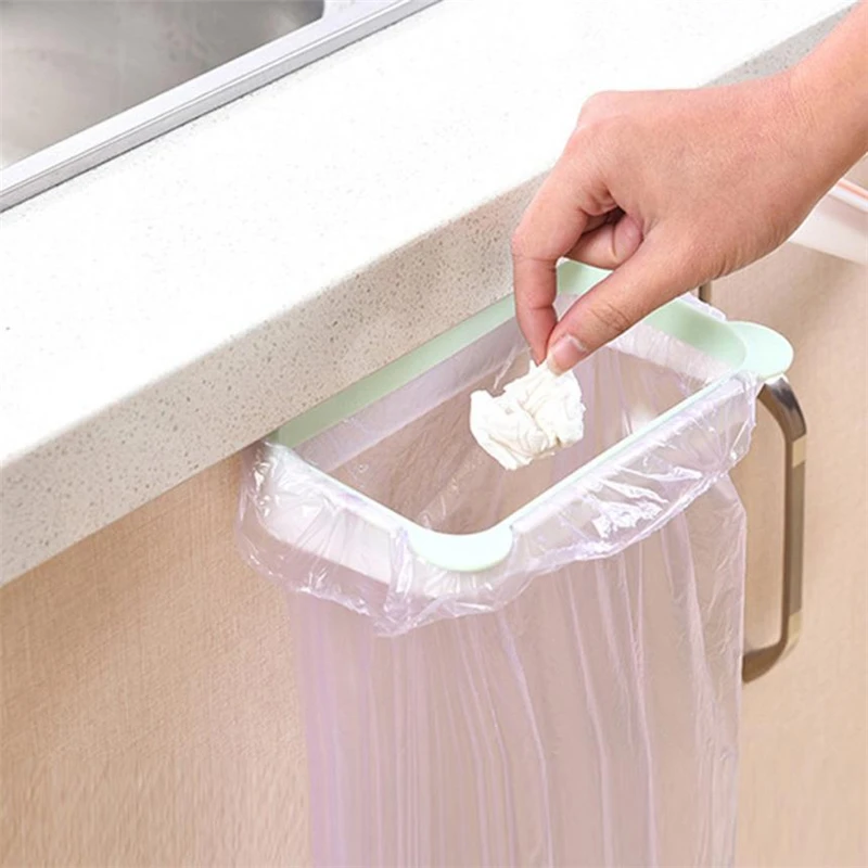 New Creative  Garbage Bag Holder Plastic Bracket Stand Rack Kitchen Trash Storage Hanger Wear-resistant hot Easy to Use C0228   16