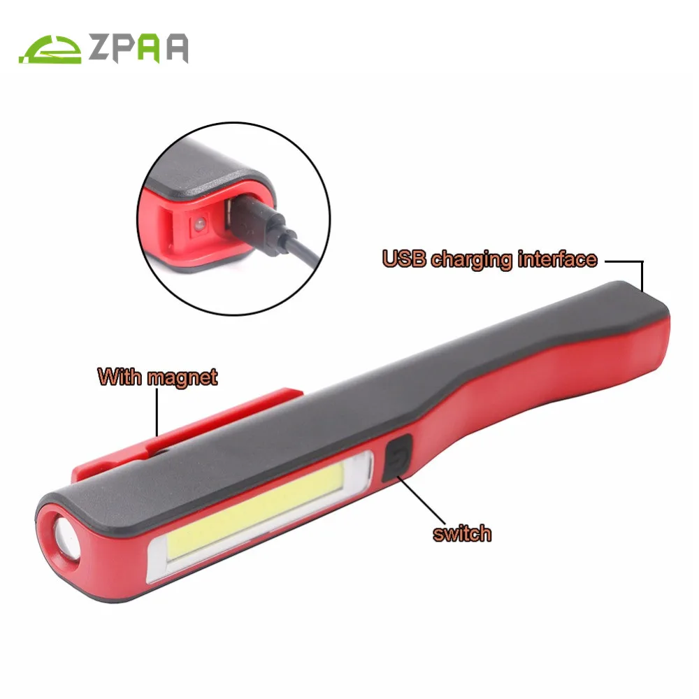 ZPAA COB LED Work Light Mini Portable Pocket Inspection