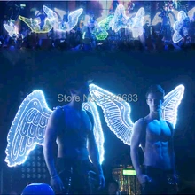 DHL Экспресс 9 различных стилей Новое поступление легкие крылья костюм мужчины и женщины представление большие светодиодные крылья