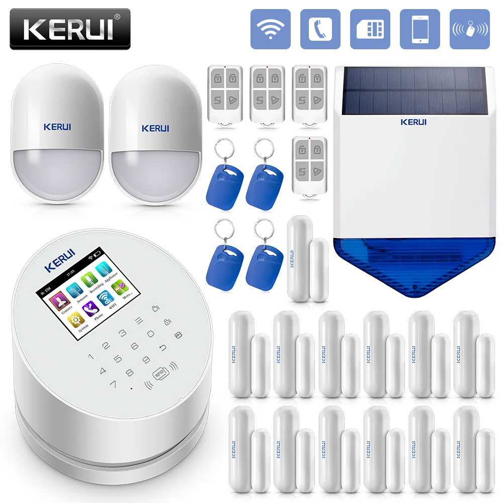 KERUI W2 WiFi GSM PSTN włamywacz System alarmowy do domu KERUI W2 WiFi GSM PSTN włamywacz System alarmowy do domu