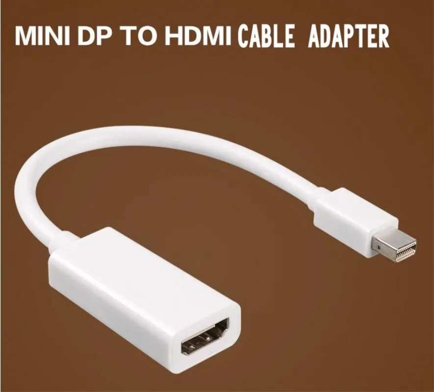 Hoqueen 10PCS Mini Displayport DP To HDMI Cable Adapter Thunderbolt
