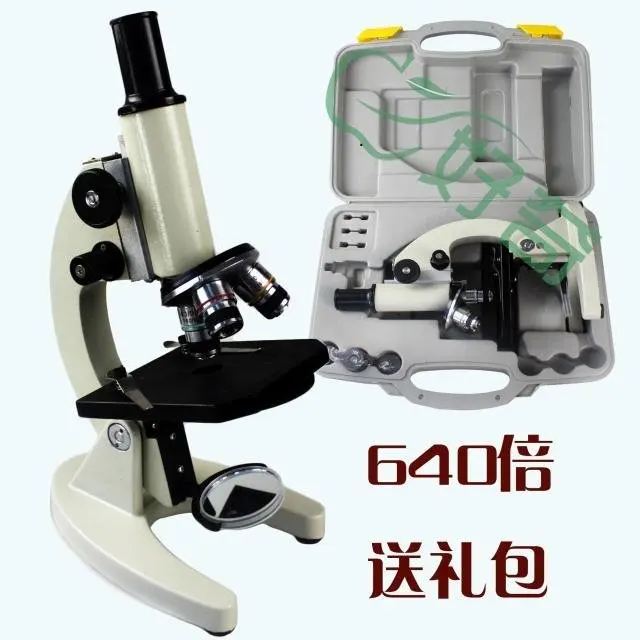 640X microscope and microscope slide laboratory equipment biology