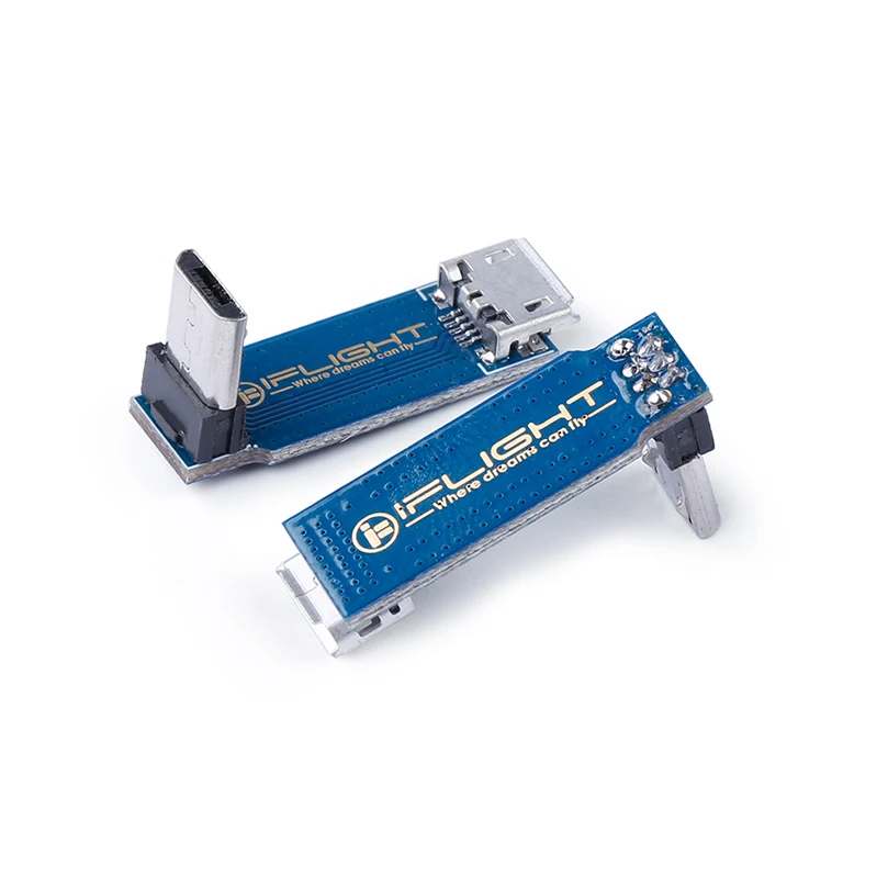 

iFlight L-Type Adapter Plate Micro USB Male to Female Adapter Board for FPV Racer Drone Adjust Parameter Extendsion Plate Board