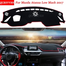 Car Styling Dashboard Avoid Light Pad Polyester For Mazda Atanza Low Mach 2017 Instrument Platform Desk Cover Protective Mat