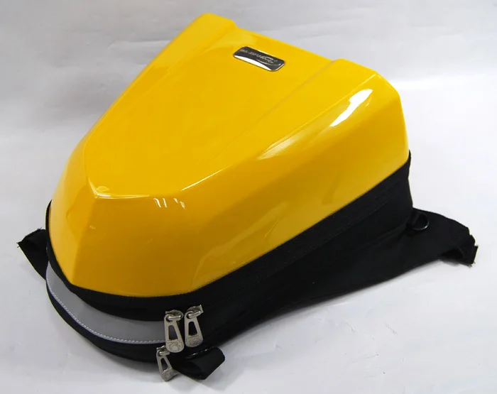 

High Quality!Motorcycle ATV Bike Hard shell Back Seat Bags Motocross Racing Yellow Bag