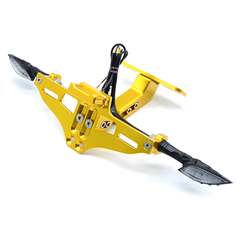 Держатель номерного знака мотоцикла с поворотом для Yamaha R3 R25 YZF R1 R6 T MAX500 TMAX530 Ducati 796