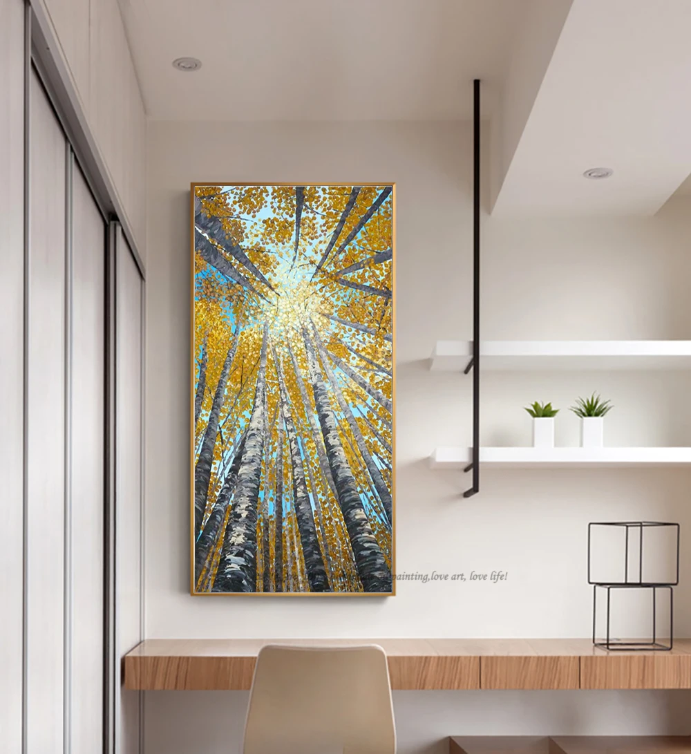 Grandi quadri moderni verticali quadri decorativi arte astratta pittura  acrilica paesaggio quadri su tela per soggiorno parete - AliExpress