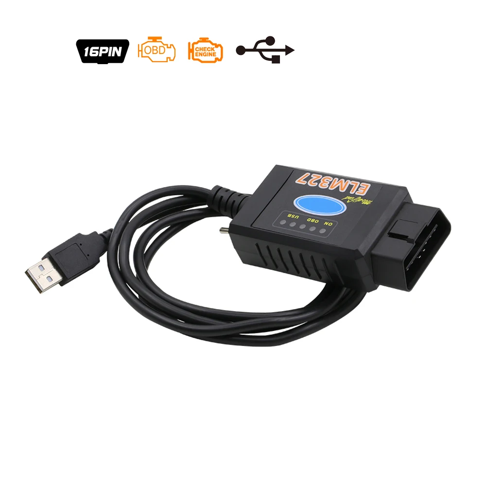 100 шт./лот V2.1 ELM327 USB OBD2 читателя Кода Супер Мини ELM 327 V1.5 Bluetooth, Wi-Fi Лидер продаж DHL - Цвет: forscan usb