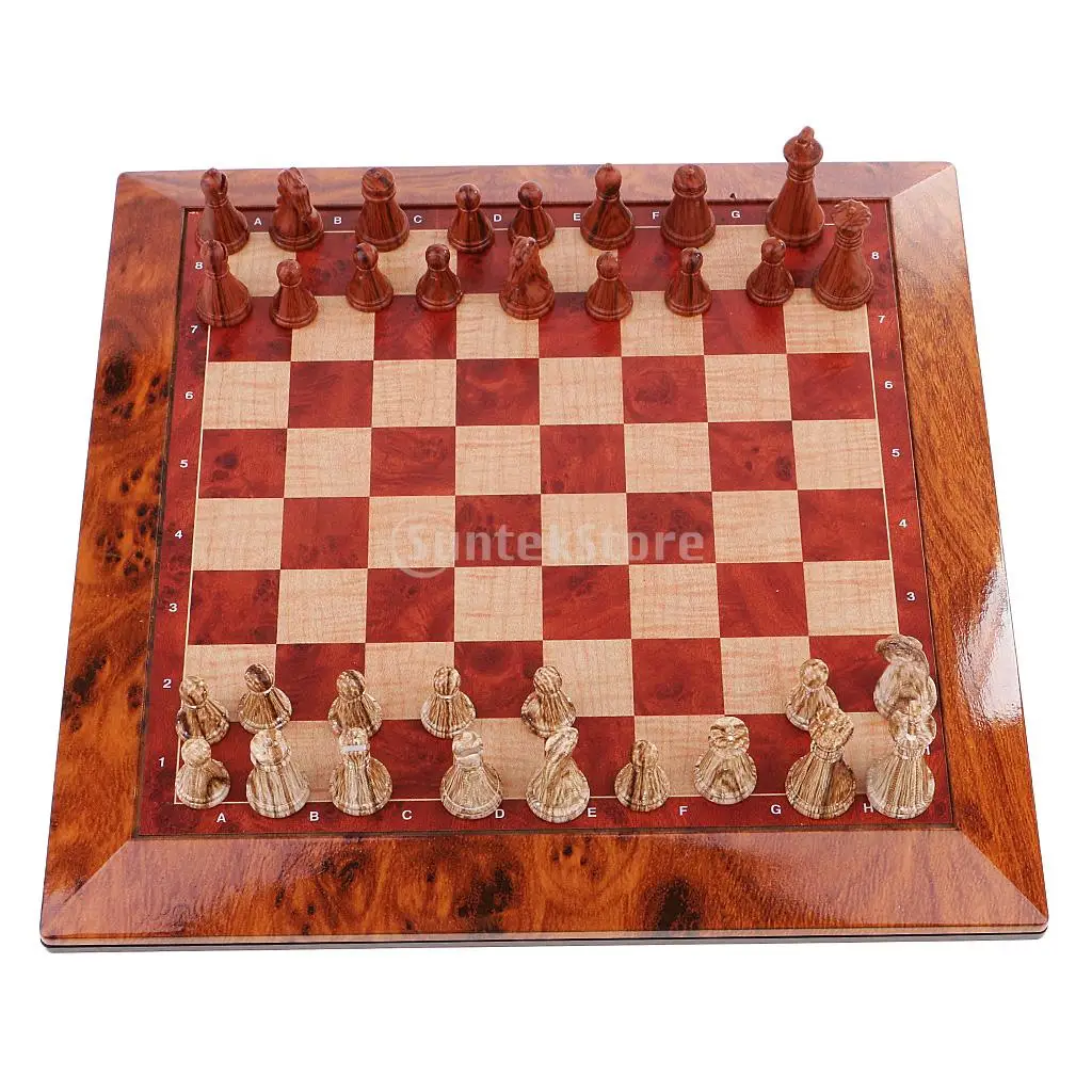 Деревянная Магнитная шахматная доска и шахматы полный набор для семьи друзей подарок