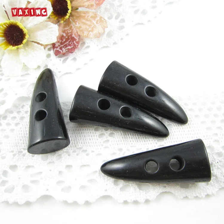 

5PCS /LOT 2 Holds Resin buckle Horn Toggle Buttons Cloth Accessories