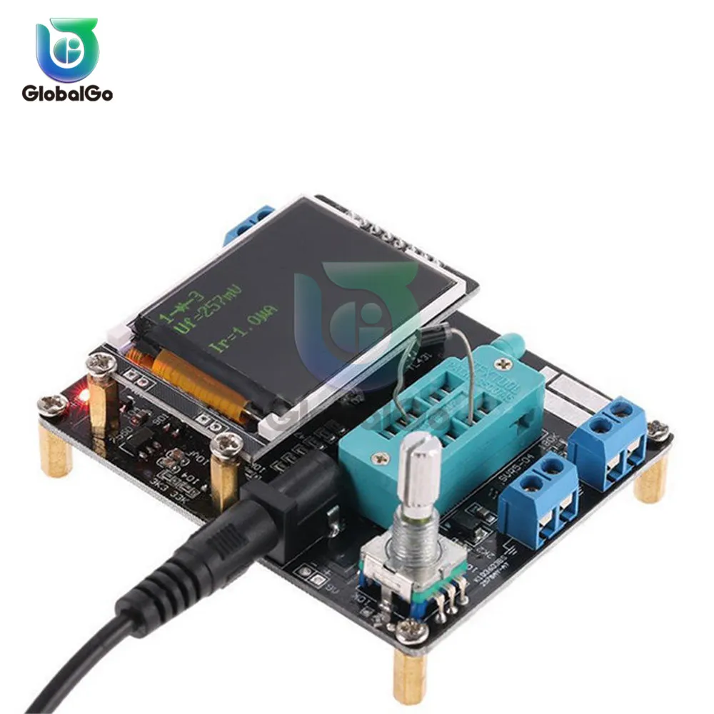 Goedkoop ESR Meter Mega328 Transistor Tester Digitale Diode Triode Capaciteit MOS PNP NPN Lcd scherm Tester M328 Multimetr Case