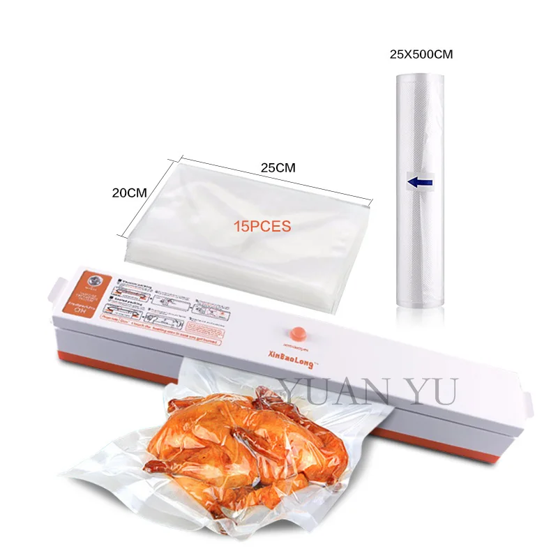 

Automatic Electric 110V 220V Vacuum Food Sealer Machine With Vacuum Bags For Peanut Portable Hot Sales In Russia