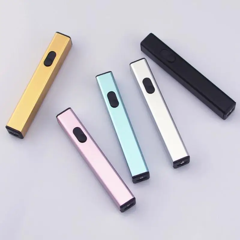 Мини USB Зажигалка тонкая дуговая плазменная Ветрозащитная электронная