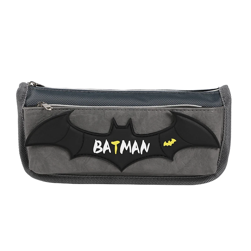 Large size solid color Fabric school pencil case batman style cool pencil  pouch zip school pencil bag for boys - AliExpress Education & Office  Supplies