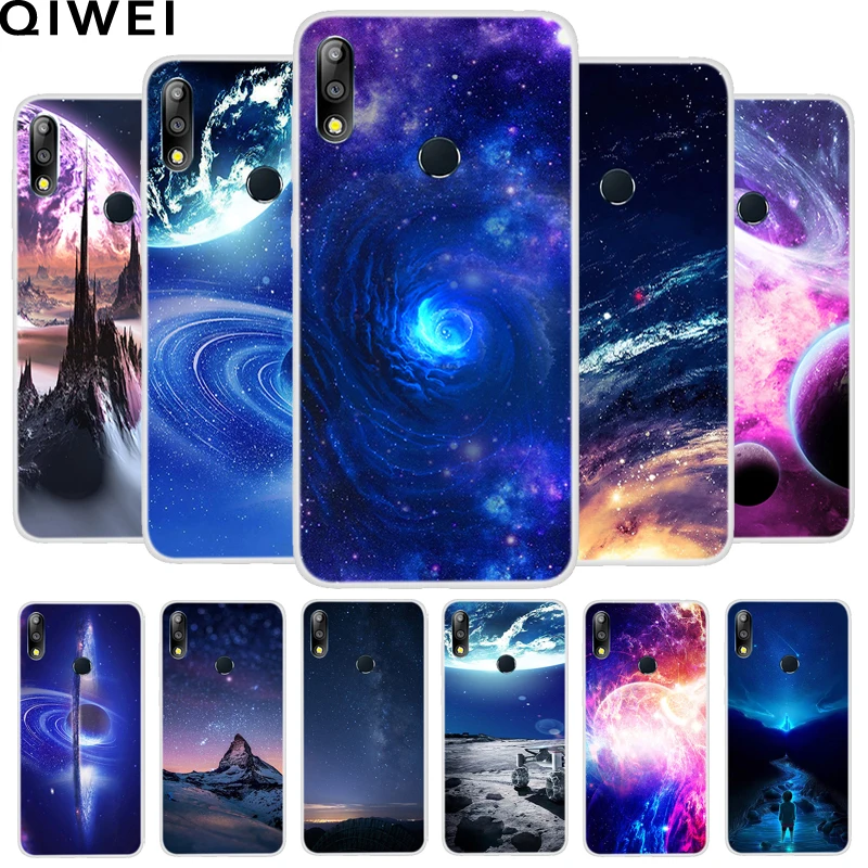

For Asus Zenfone Max Pro (M2) ZB631KL Case Cool Space Sky Print Soft TPU Silicone Phone Cover For Asus Max Pro M2 ZB631KL Cases