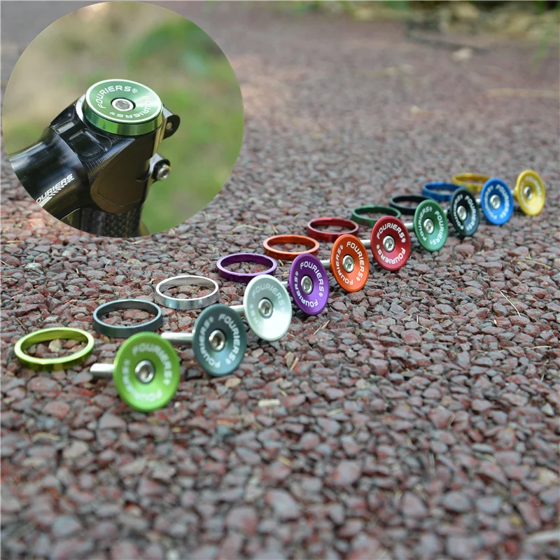 Fouriers New lightweight riser cover Bike Stem Top Cap Headset Cover 28.6mm 1 1/8\