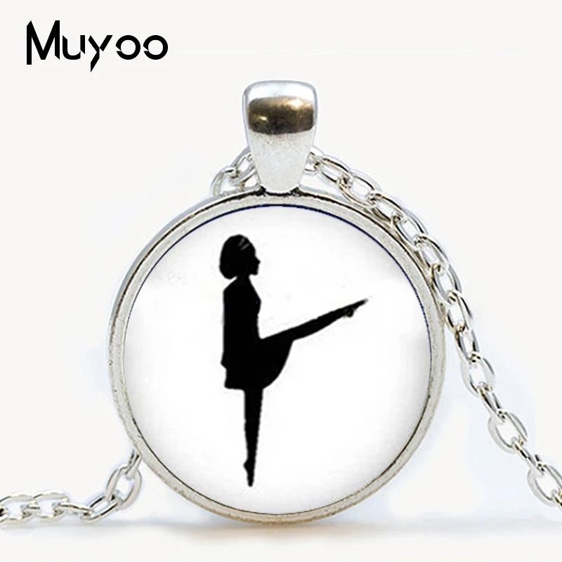 Оптовая продажа художественная стеклянная подвеска Dance кулон балерина в виде