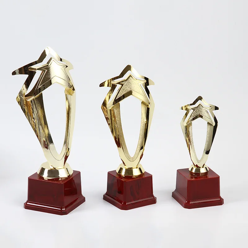 New Plastic Trophy Pentagram Children Trophies And Electroplate Small Plastic Holiday Supplies