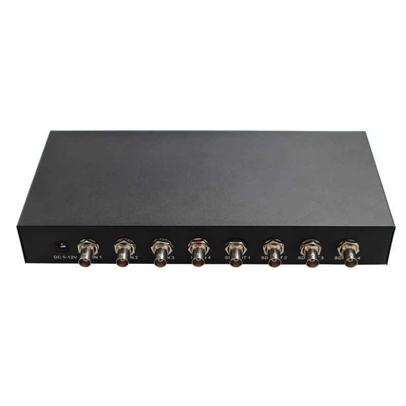 Two Pieces SDI Matrix Splitter 4x4 Supports SD-SDI HD-SDI 3G-SDI up to 1320 Ft (4 Inputs and 4 outputs)