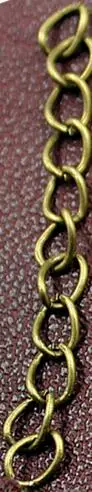100 шт./лот, длина 50, 70 мм, удлиняющая цепочка для браслета, удлиняющаяся цепочка для изготовления ювелирных изделий своими руками - Цвет: Antique bronze