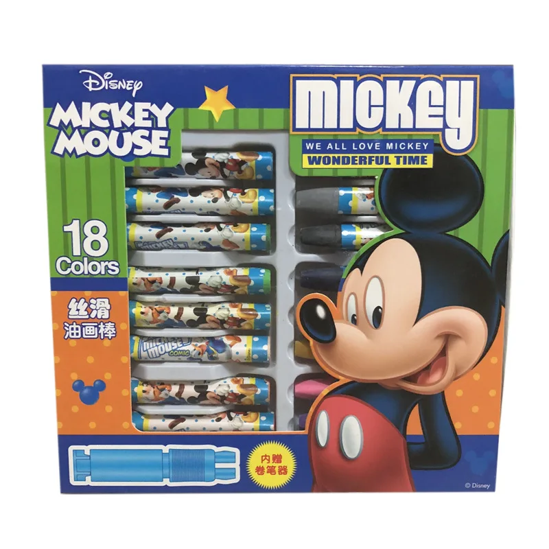 Disney рисунок игрушки марки игрушки развивающие игрушки Детские масляная пастель 18 Цвета товары для рукоделия промывают красочный Пастель