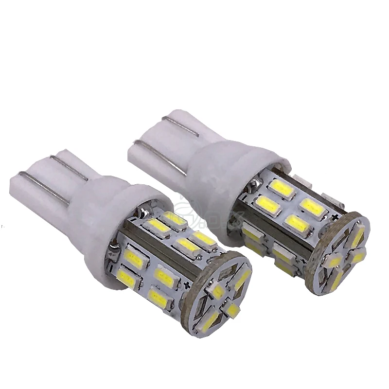 500 шт. T10 20SMD 3014 SMD LED W5W 194 168 T10 Клин Замена обратный T10 Белый лампы для сигнала Trunk dashboard Парковка лампы