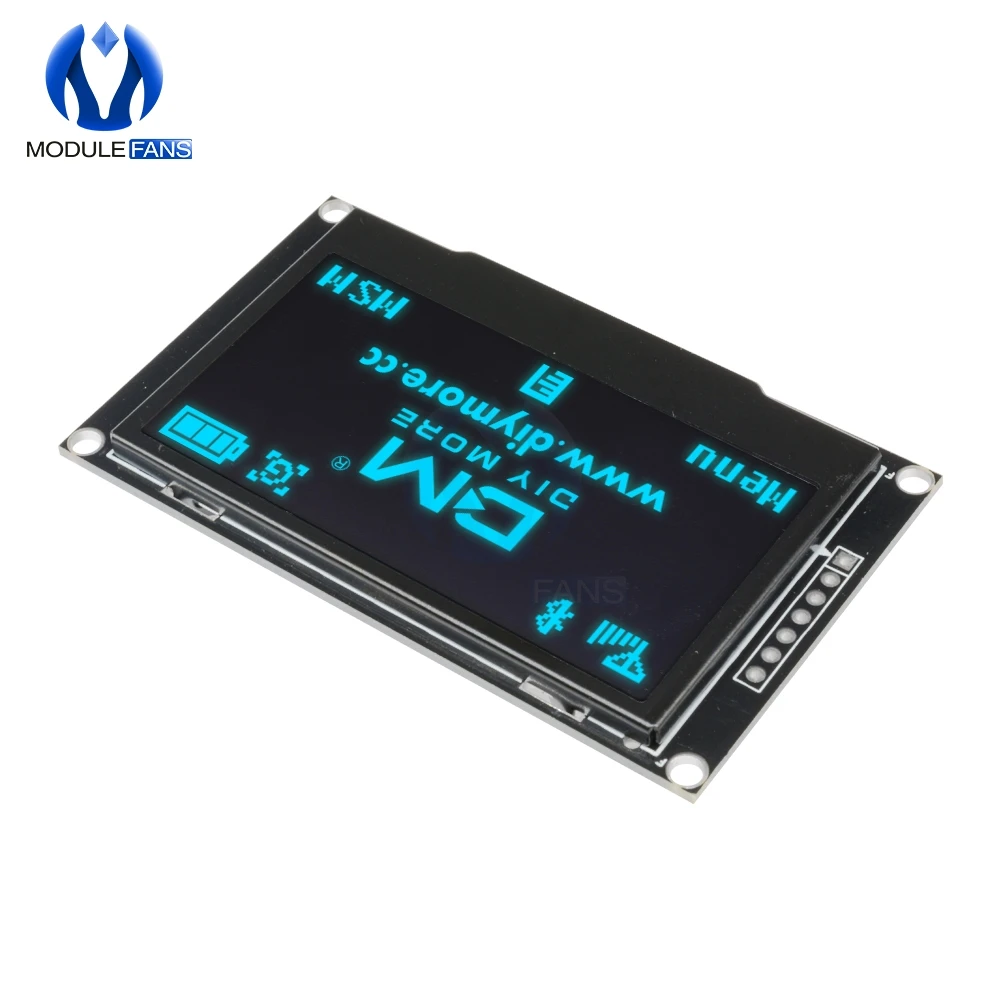 Синий 2 42 "цифровой ЖК экран 12864 128X64 OLED модуль дисплея C51 плата для Arduino SSD1309 STM32