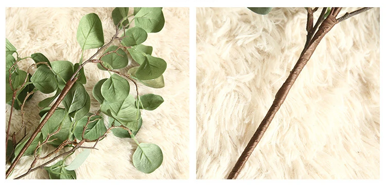 JAROWN Ginkgo Biloba Leaf Apple Leaf Artificial Leaves Simulation Flower Home Decoration Wedding Plant Fake Flower (9)