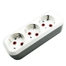 Штепсельная розетка европейского стандарта, 3 слота, удлинитель, 250 В, 16А, адаптер, розетка, портативная, без кабеля, белая, xiaomi