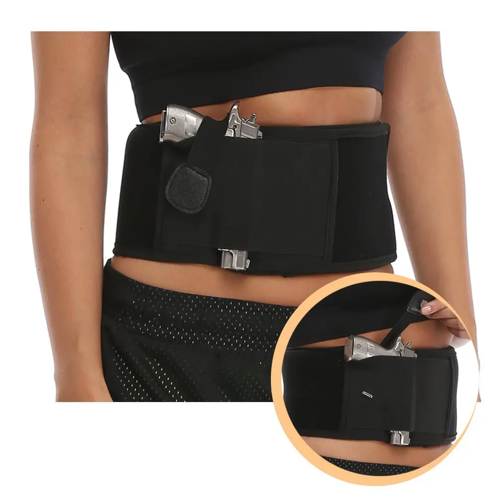Concealed Handgun Carry Ultimate Belly Band Holster Glock Pistol 19, 17, 39, 42, 43, P238, Ruger